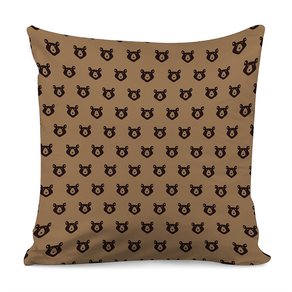 Grizzly Bear Pattern Print Pillow Cover