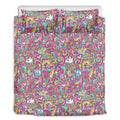 Groovy Girly Peace Pattern Print Duvet Cover Bedding Set
