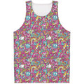 Groovy Girly Peace Pattern Print Men's Tank Top