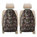 Groovy Hippie Peace Pattern Print Car Seat Organizers