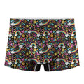 Groovy Hippie Peace Pattern Print Men's Boxer Briefs