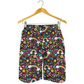 Groovy Hippie Peace Pattern Print Men's Shorts