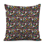 Groovy Hippie Peace Pattern Print Pillow Cover