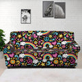 Groovy Hippie Peace Pattern Print Sofa Cover