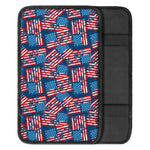 Grunge American Flag Pattern Print Car Center Console Cover