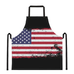 Grunge American Flag Print Apron