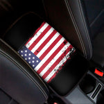 Grunge American Flag Print Car Center Console Cover