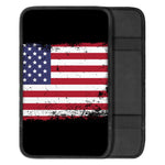 Grunge American Flag Print Car Center Console Cover