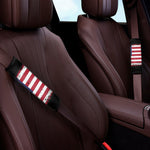 Grunge American Flag Print Car Seat Belt Covers