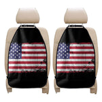 Grunge American Flag Print Car Seat Organizers