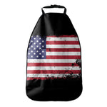 Grunge American Flag Print Car Seat Organizers