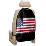 Grunge American Flag Print Car Seat Organizers