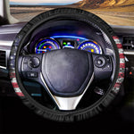 Grunge American Flag Print Car Steering Wheel Cover