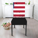 Grunge American Flag Print Dining Chair Slipcover