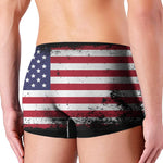 Grunge American Flag Print Men's Boxer Briefs