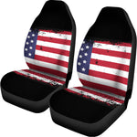 Grunge American Flag Print Universal Fit Car Seat Covers