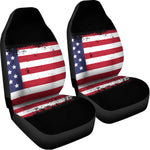 Grunge American Flag Print Universal Fit Car Seat Covers