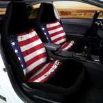 Grunge American Flag Print Universal Fit Car Seat Covers