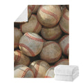 Grunge Baseballs Print Blanket