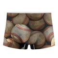 Grunge Baseballs Print Men's Boxer Briefs