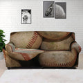 Grunge Baseballs Print Sofa Cover