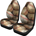Grunge Baseballs Print Universal Fit Car Seat Covers