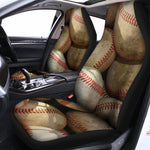 Grunge Baseballs Print Universal Fit Car Seat Covers
