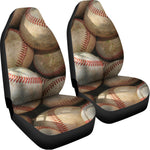 Grunge Baseballs Print Universal Fit Car Seat Covers