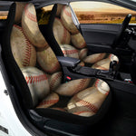 Grunge Baseballs Print Universal Fit Car Seat Covers