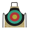 Grunge Bullseye Target Print Apron