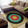 Grunge Bullseye Target Print Floor Mat
