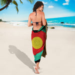 Grunge Bullseye Target Print Beach Sarong Wrap