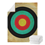 Grunge Bullseye Target Print Blanket