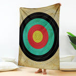 Grunge Bullseye Target Print Blanket
