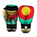 Grunge Bullseye Target Print Boxing Gloves