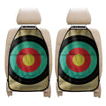 Grunge Bullseye Target Print Car Seat Organizers