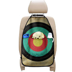 Grunge Bullseye Target Print Car Seat Organizers