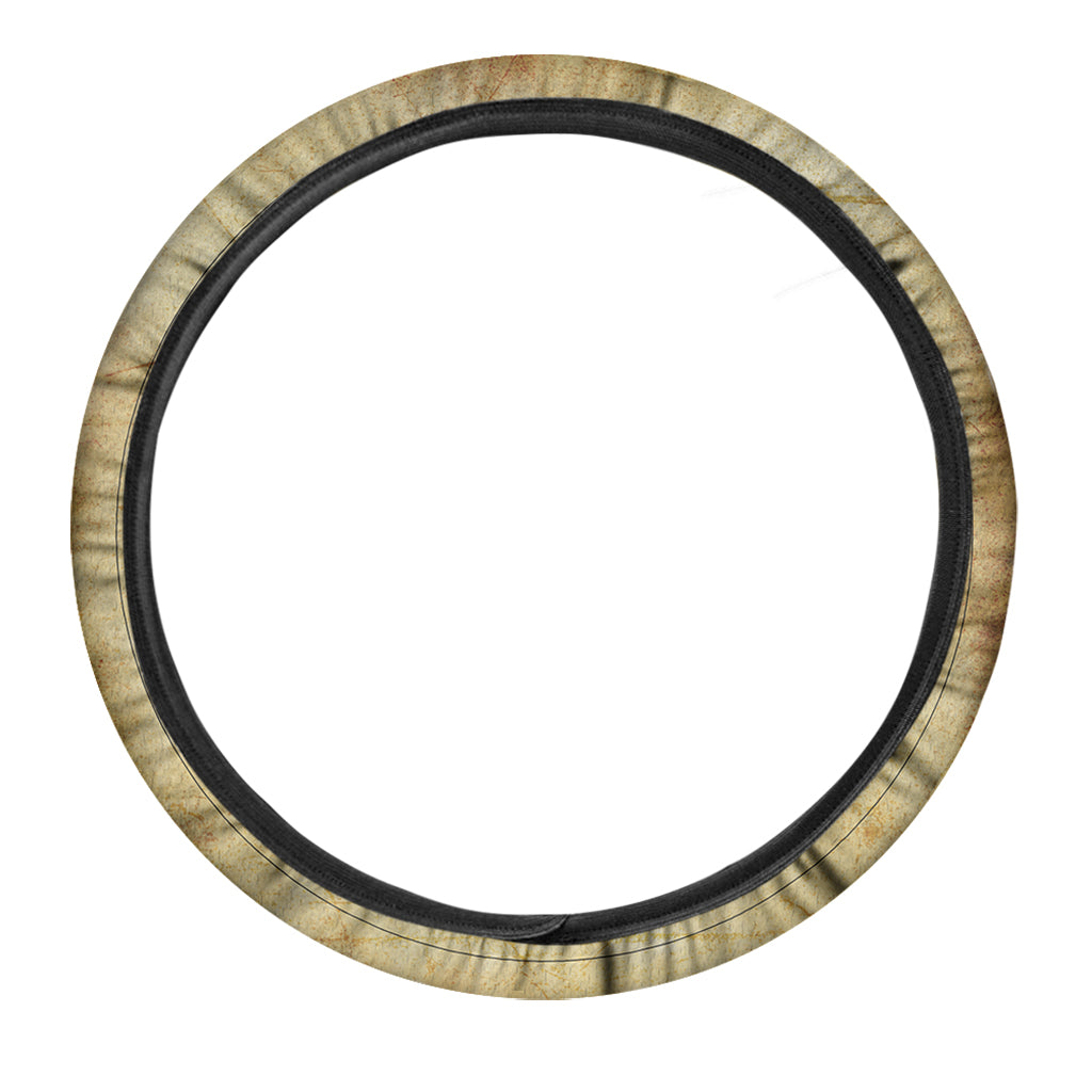 Grunge Bullseye Target Print Car Steering Wheel Cover