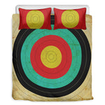 Grunge Bullseye Target Print Duvet Cover Bedding Set