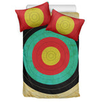 Grunge Bullseye Target Print Duvet Cover Bedding Set