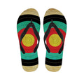 Grunge Bullseye Target Print Flip Flops