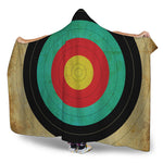 Grunge Bullseye Target Print Hooded Blanket