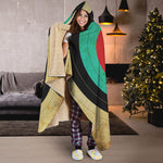 Grunge Bullseye Target Print Hooded Blanket