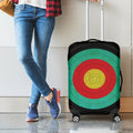 Grunge Bullseye Target Print Luggage Cover