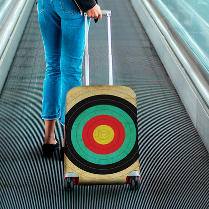 Grunge Bullseye Target Print Luggage Cover