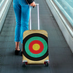 Grunge Bullseye Target Print Luggage Cover