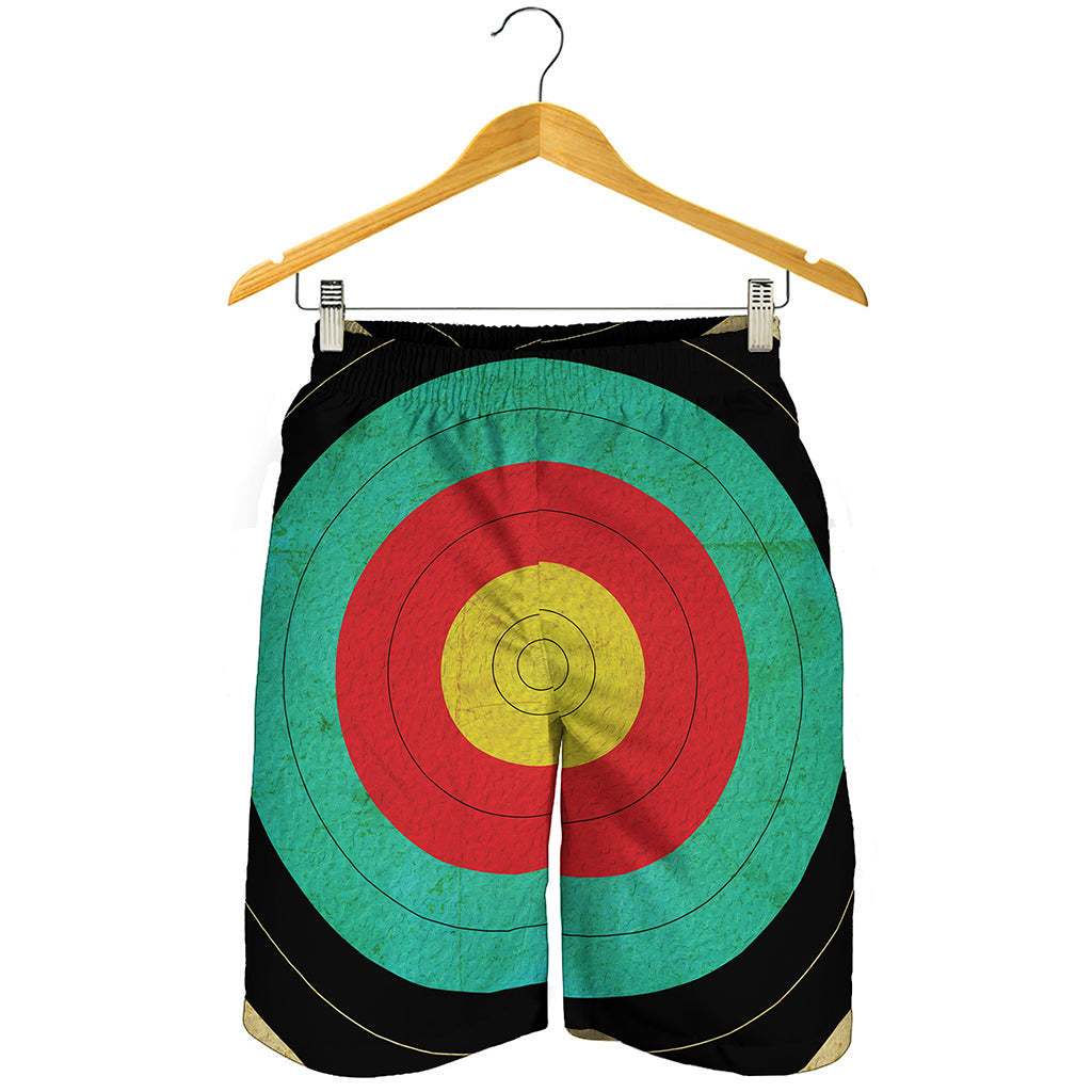 Grunge Bullseye Target Print Men's Shorts