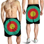 Grunge Bullseye Target Print Men's Shorts