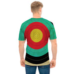Grunge Bullseye Target Print Men's T-Shirt