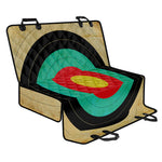 Grunge Bullseye Target Print Pet Car Back Seat Cover